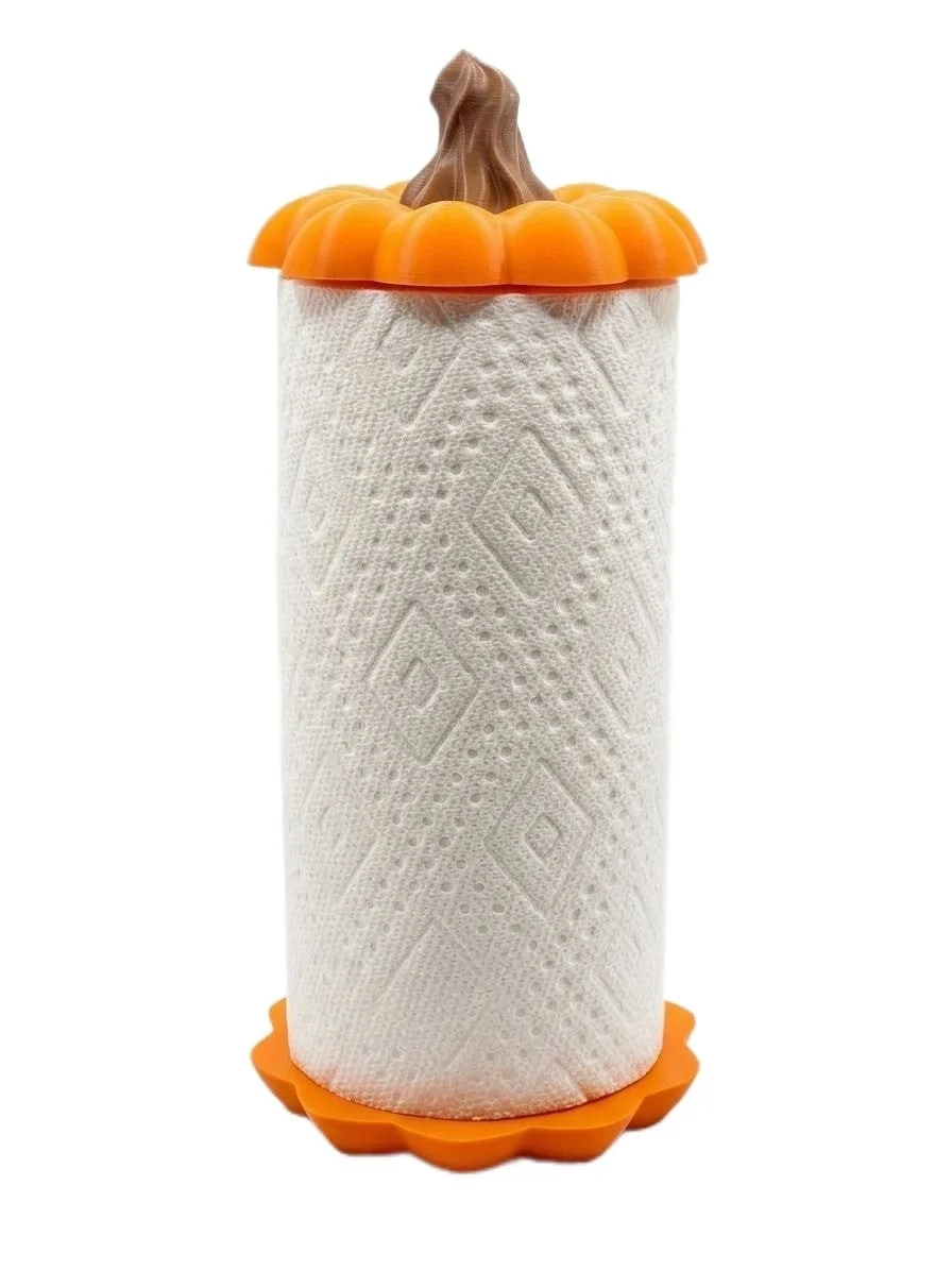 Pumpkin Kitchen Roll Holder for Autumn Kitchen Decor photo 1