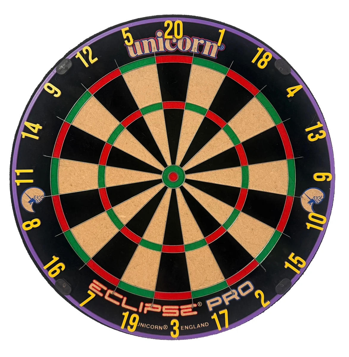 Dartboard Number Ring – Purple & Yellow, Winmau Blade, TOR, One80, Red Dragon photo 1