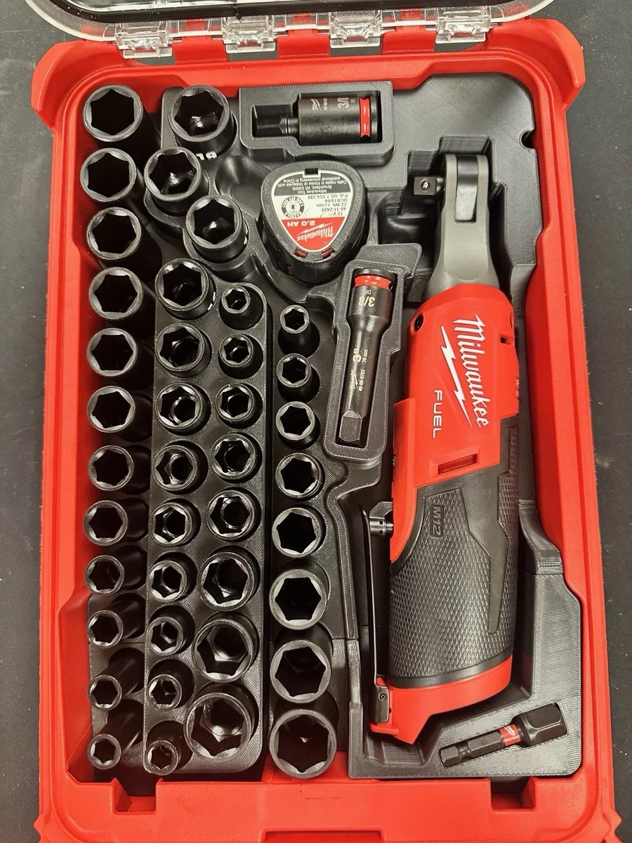 Milwaukee Packout Insert Liner for M12 FUEL High Speed Ratchet &amp; 43pc Sockets photo 1