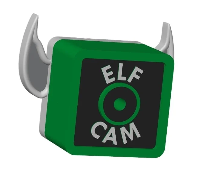 Christmas Elf Cam Decoration for Shelf or Mantelpiece with Elf Ears and Stand photo 8