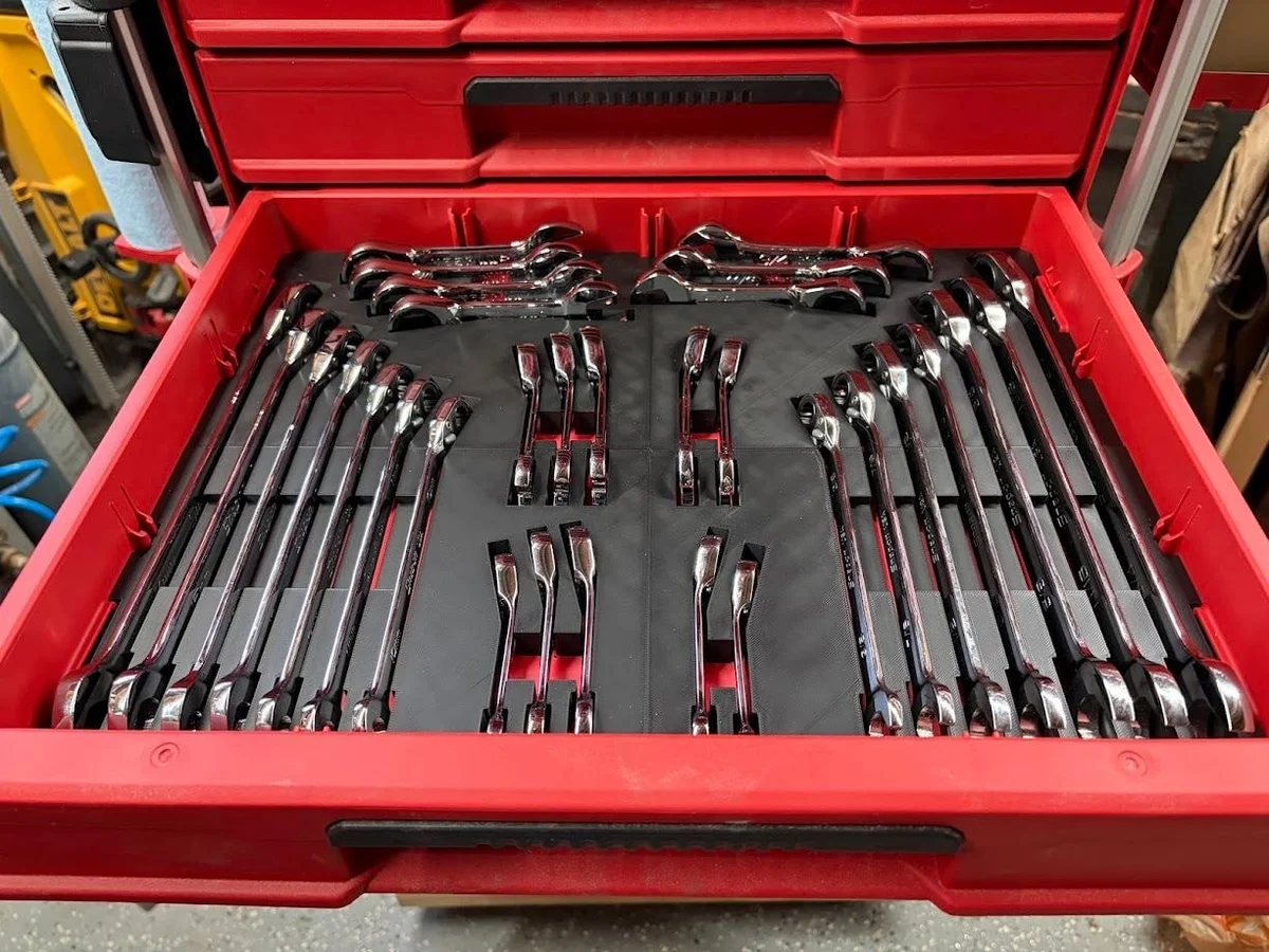 Milwaukee Packout Insert Liner for Ratcheting Wrench Sets 4-Drawer Tool Box photo 2