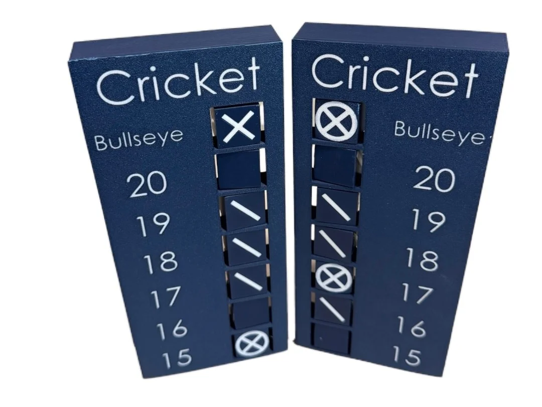Darts Cricket Scoreboard with Rotating Score Cubes for Dartboard Game Room photo 1