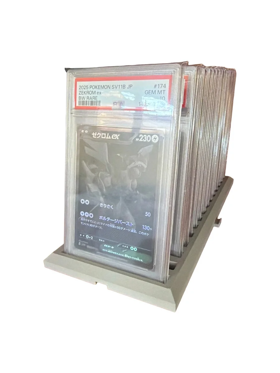 PSA Graded Card Slab Display Stand for 15 Slabs with Sleeves photo 4