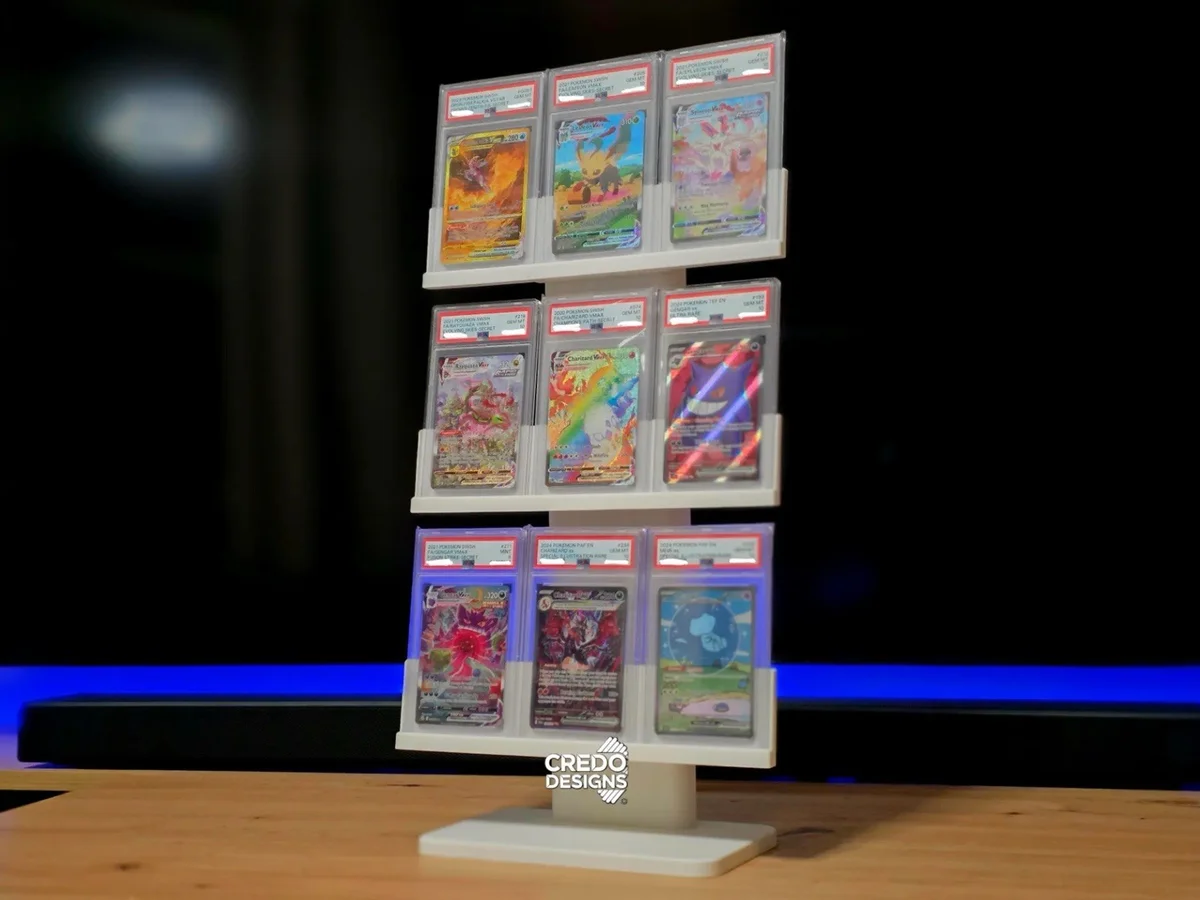Graded Card Slab Display Stand 3x3 3x2 PSA BGS CGC Pokemon TCG Trading Cards photo 1