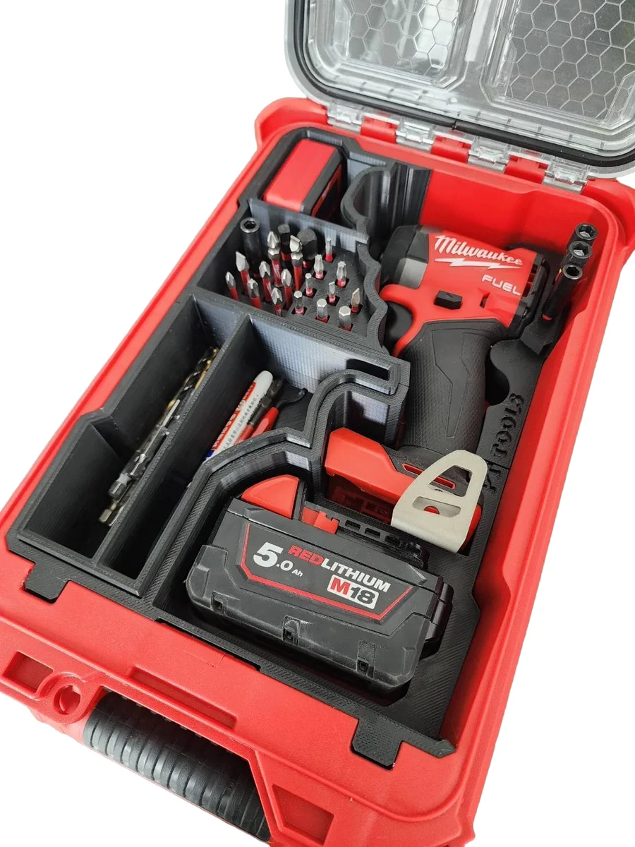 Milwaukee Packout Insert Liner for M18 FUEL FID3 Impact Driver Bits Organiser photo 5