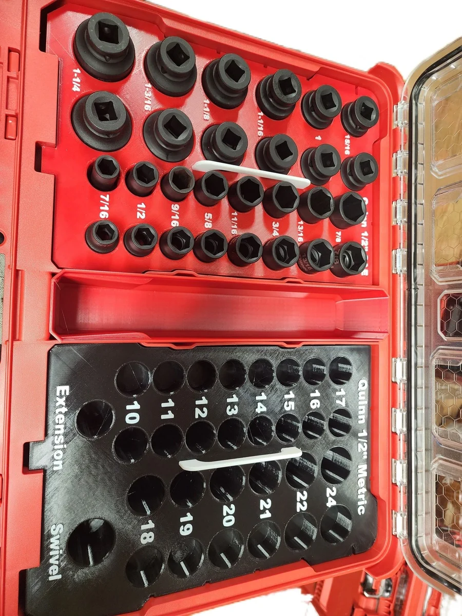Milwaukee Packout Insert Liner for Quinn 1/2" Impact Socket Set SAE & Metric photo 1