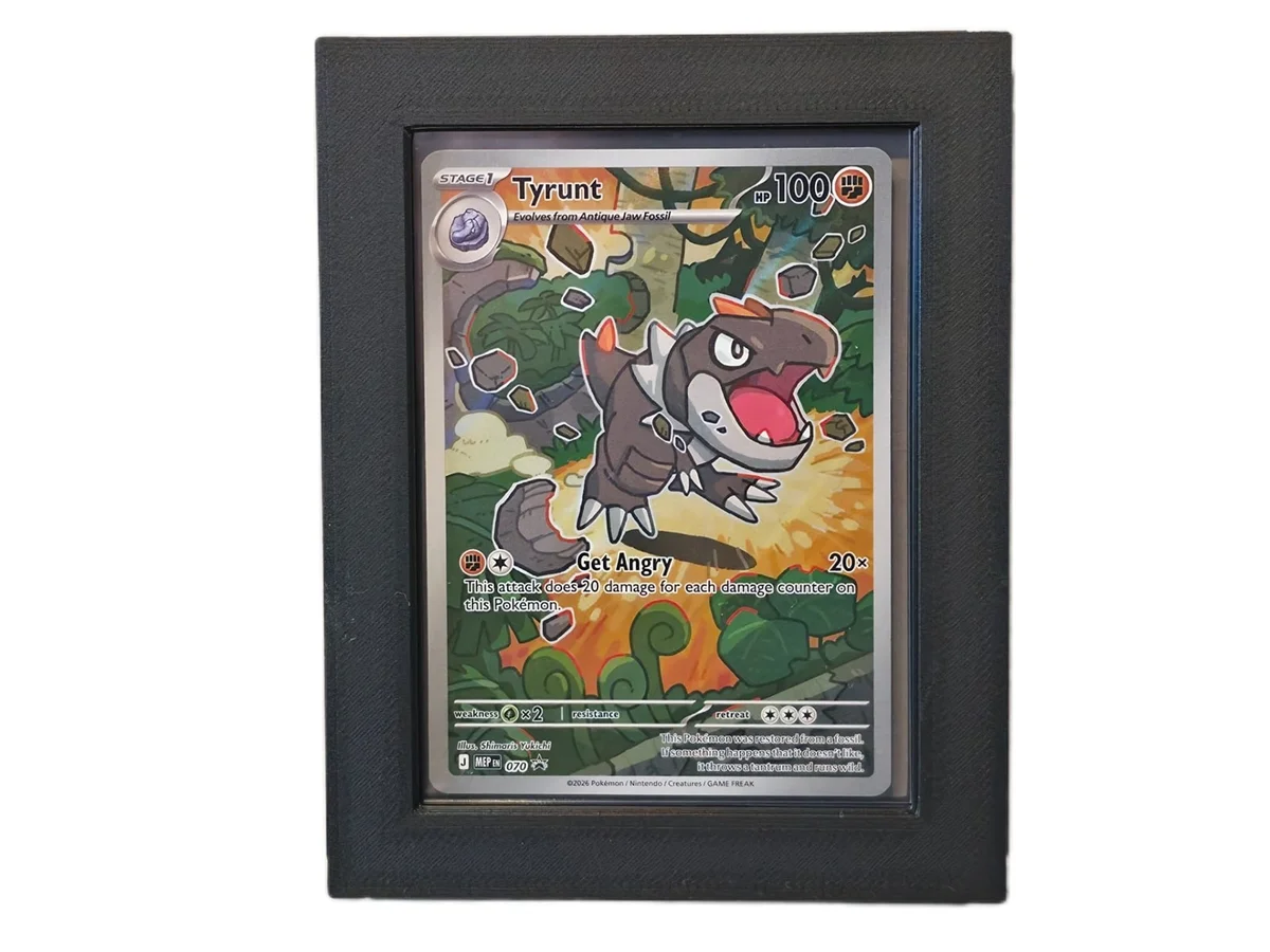 Wall Display Frame for Trading Card Toploaders Snap Together HSK 3D