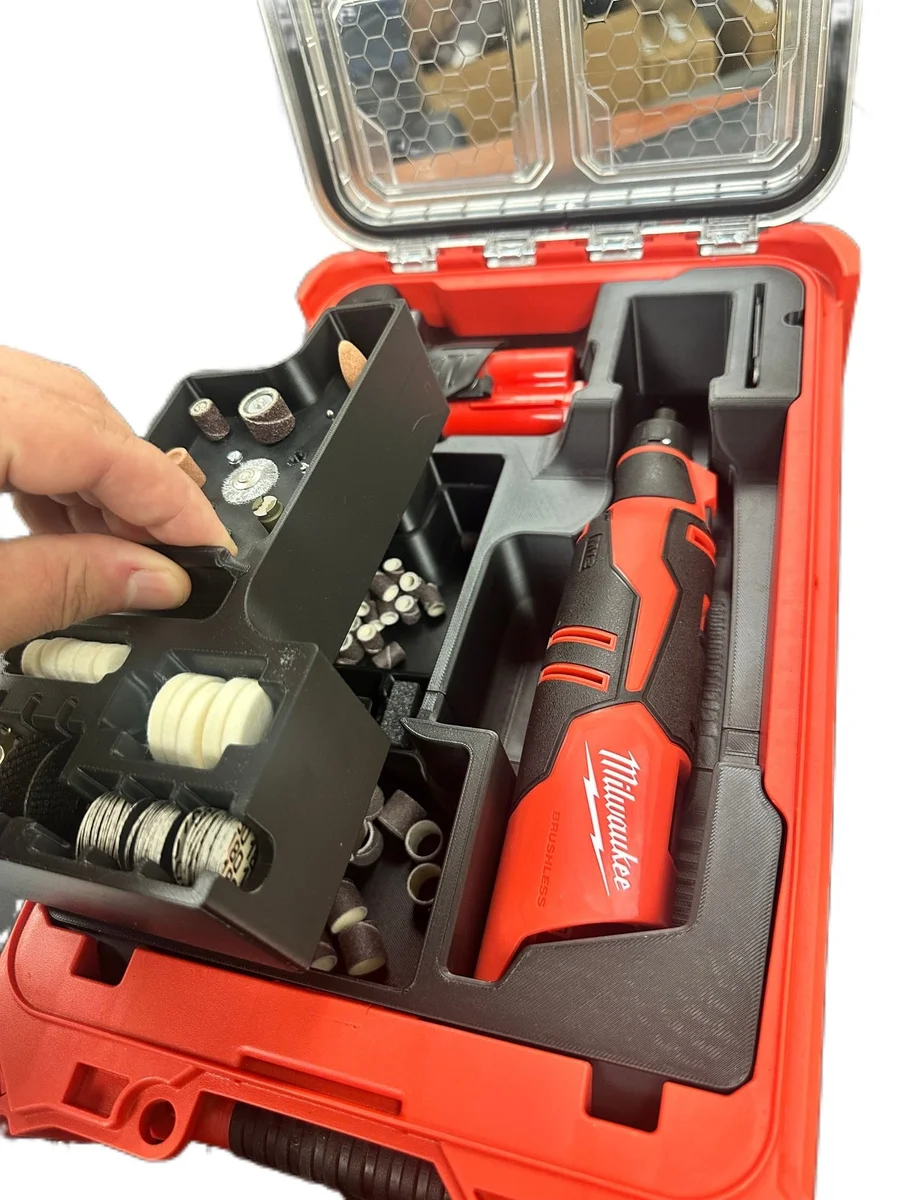 Milwaukee Packout Insert Liner for M12 Brushless Rotary Tool, Battery & Bits photo 4