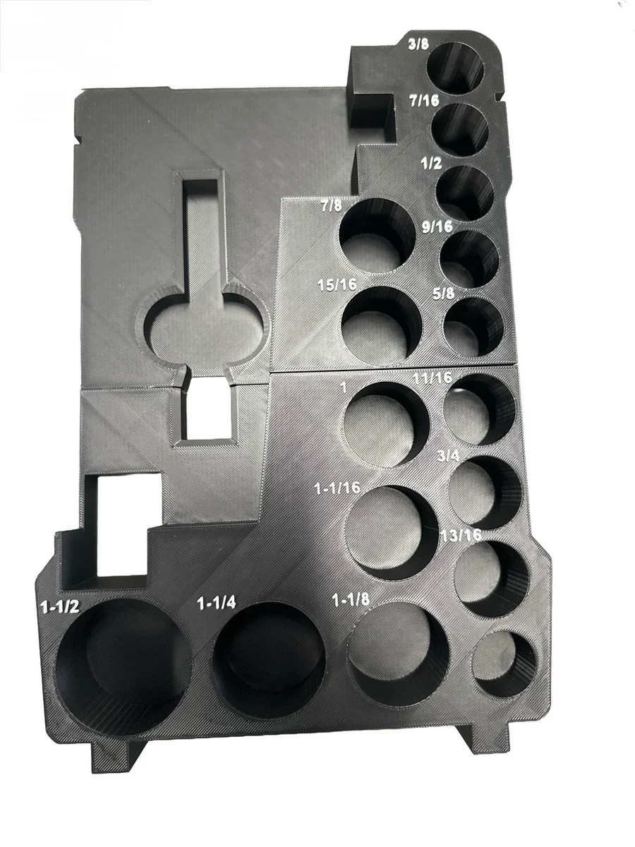Milwaukee Packout Insert Liner for M18 Mid-Torque Impact Wrench 15pc SAE Socket photo 3