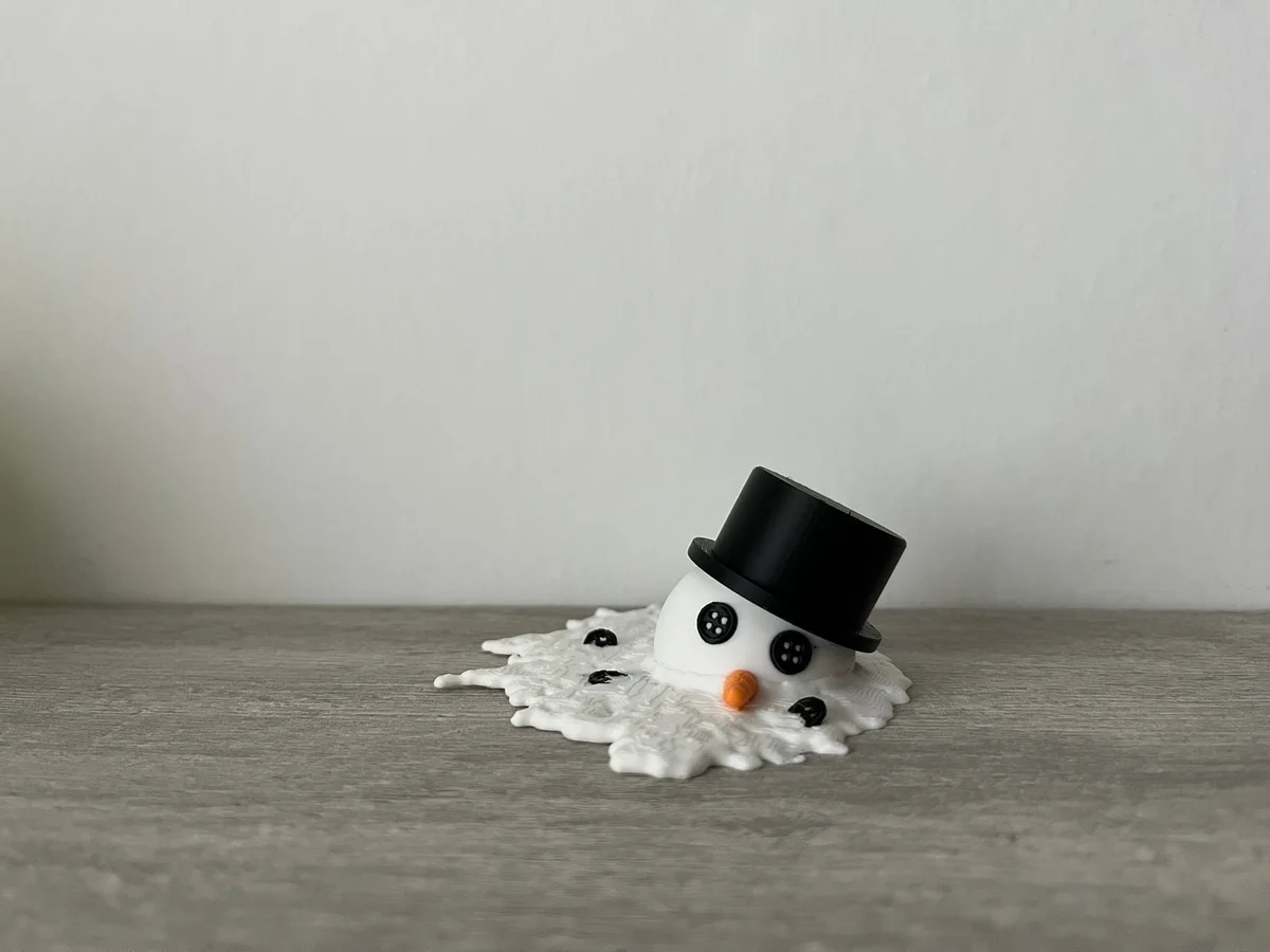 Melting Snowman Decoration for Christmas Table, Winter Display & Funny Gift photo 8