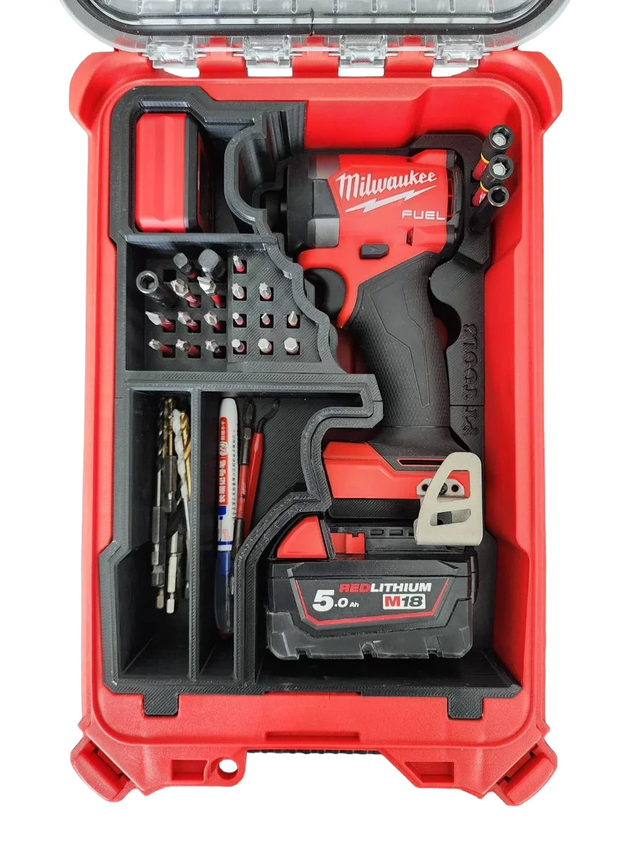 Milwaukee Packout Insert Liner for M18 FUEL FID3 Impact Driver Bits Organiser photo 1
