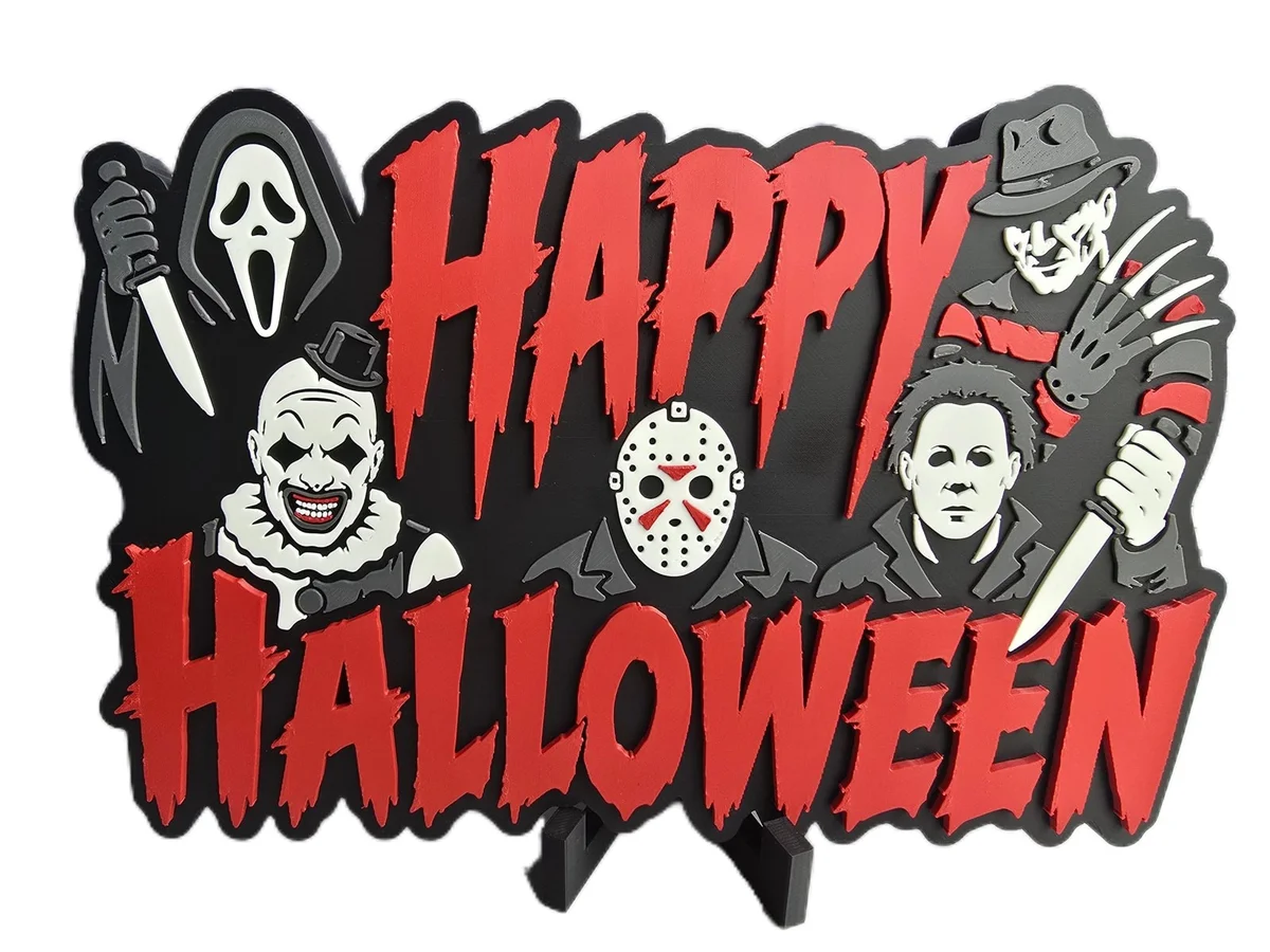 Horror Movie Halloween Decorative Sign for Home Decor photo 5