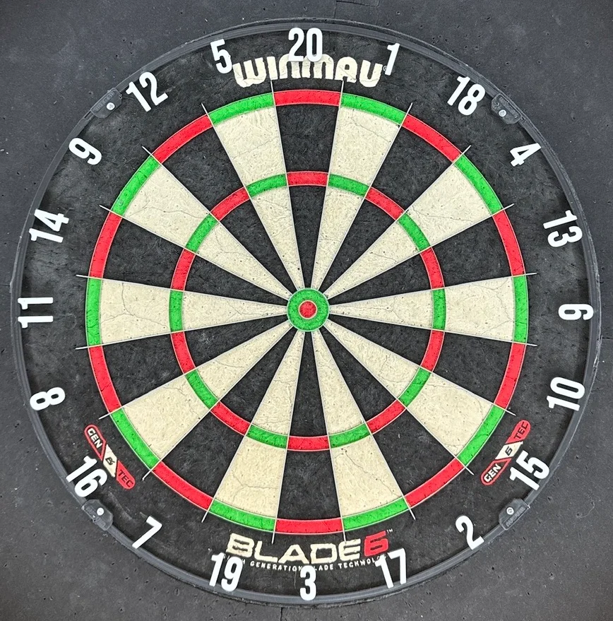 Dartboard Number Ring – Black & White, Fits Winmau Blade, TOR, One80, Red Dragon photo 1