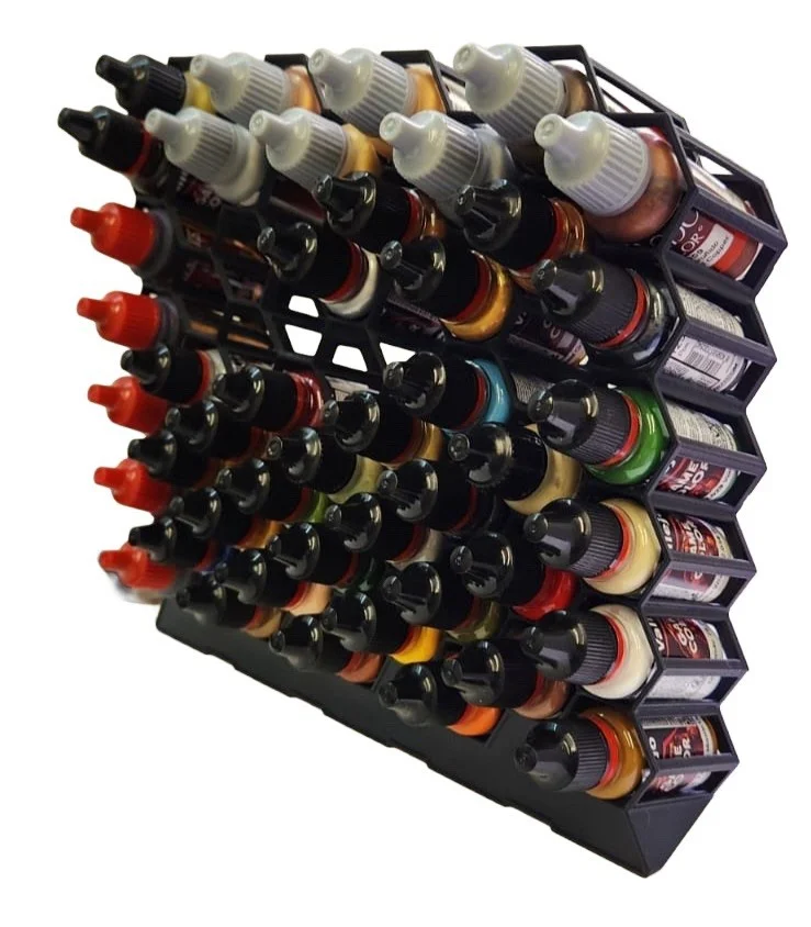 Paint Bottle Rack Stand for 54x 17ml Vallejo &amp; Similar Paint Bottles photo 1