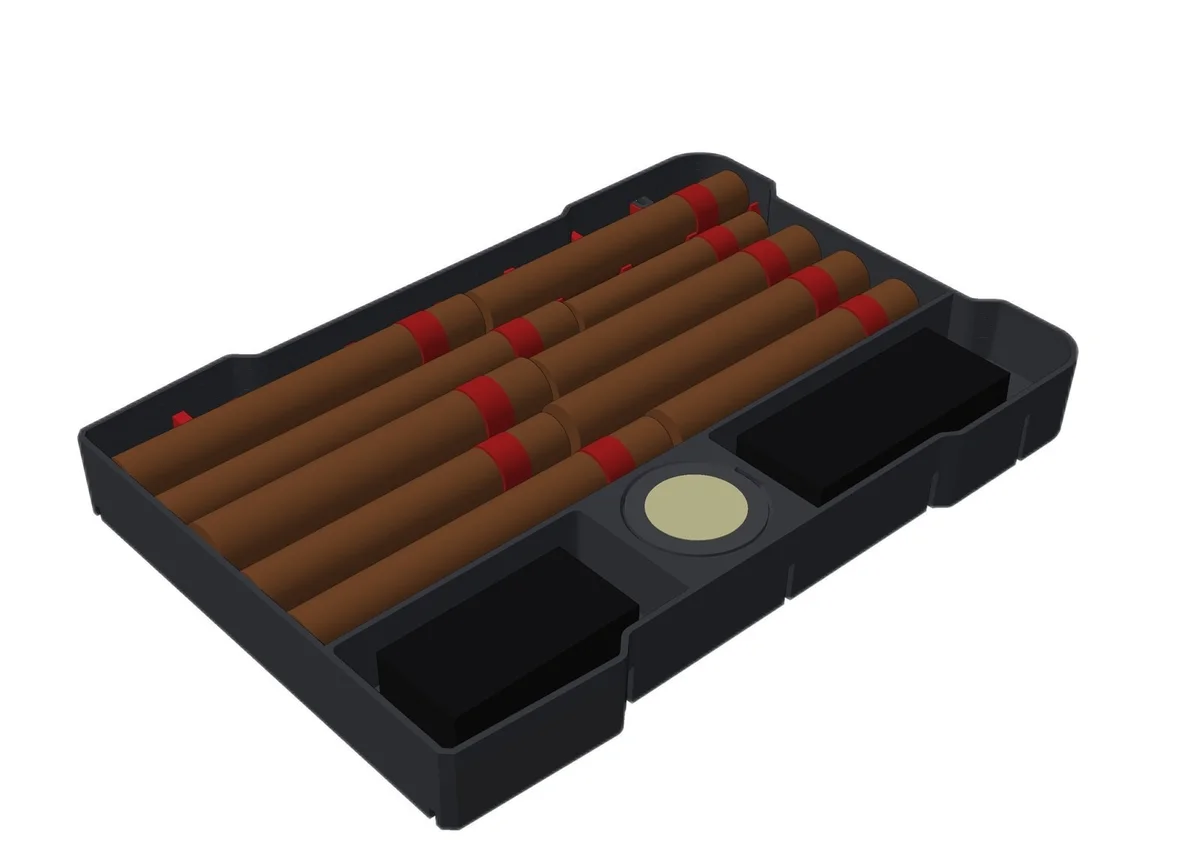 Milwaukee Packout Insert Liner for 10 Cigars Travel Humidor Hygrometer Boveda photo 5