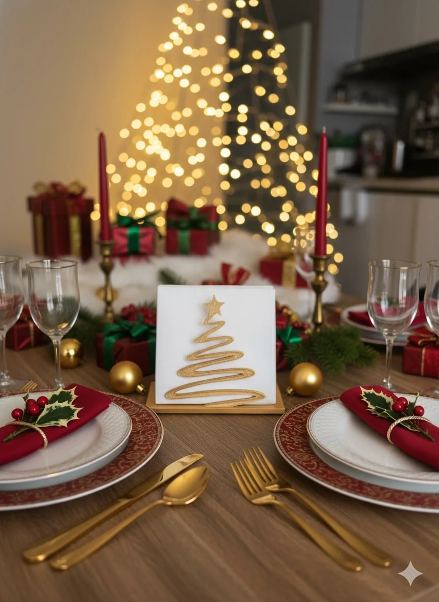 Christmas Tree Napkin Holder for Festive Table Decor photo 2