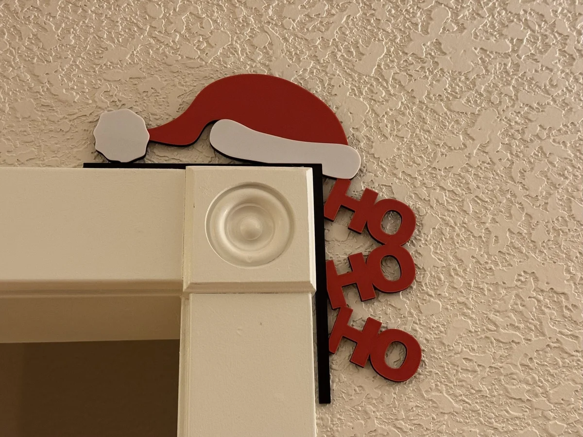 Christmas Ho Ho Ho Door Corner Decoration Festive Holiday Sign for Door Frames photo 2