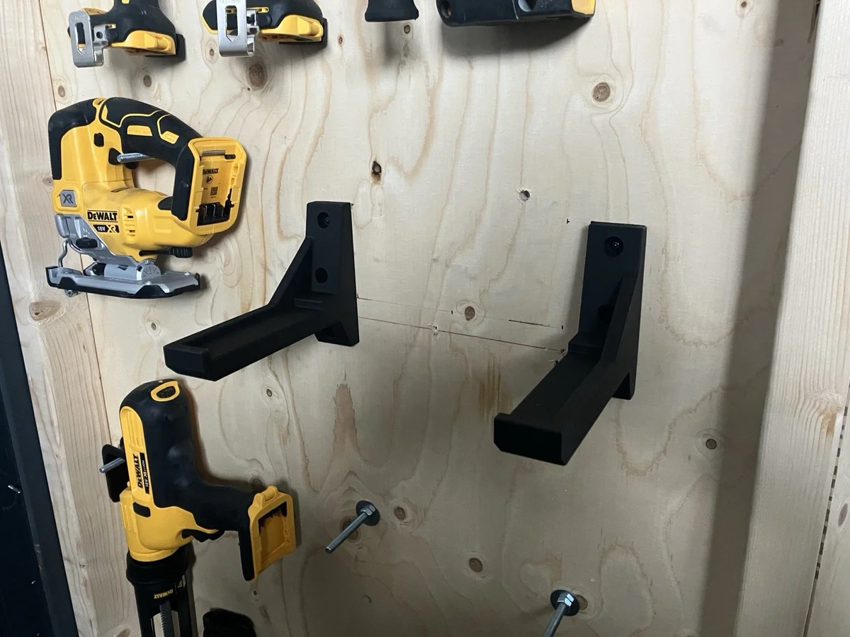 DeWalt DCS391N 18V Circular Saw Wall Mount Holder PLA Black Bracket photo 6