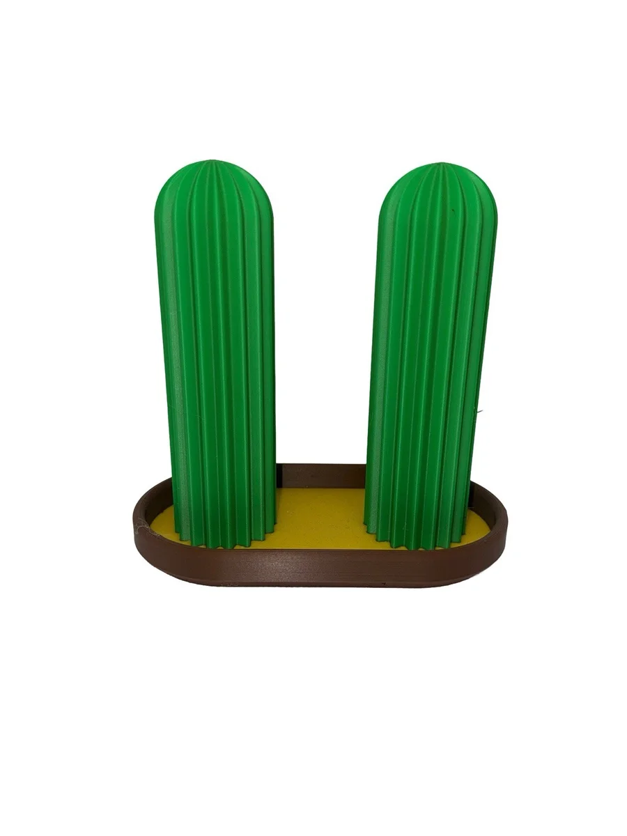 Cactus Scrunchie Holder Stand for Hair Bobbles Ties Bands Dressing Table Gift photo 3