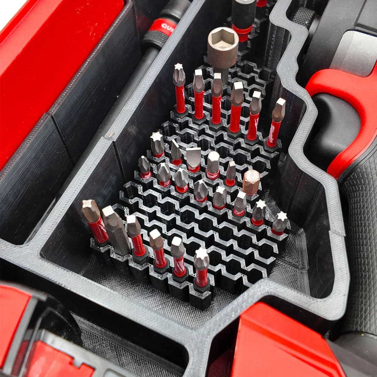 TidyTool Milwaukee Packout Insert Liner for M18 FUEL FID3 Impact Driver Bits photo 4