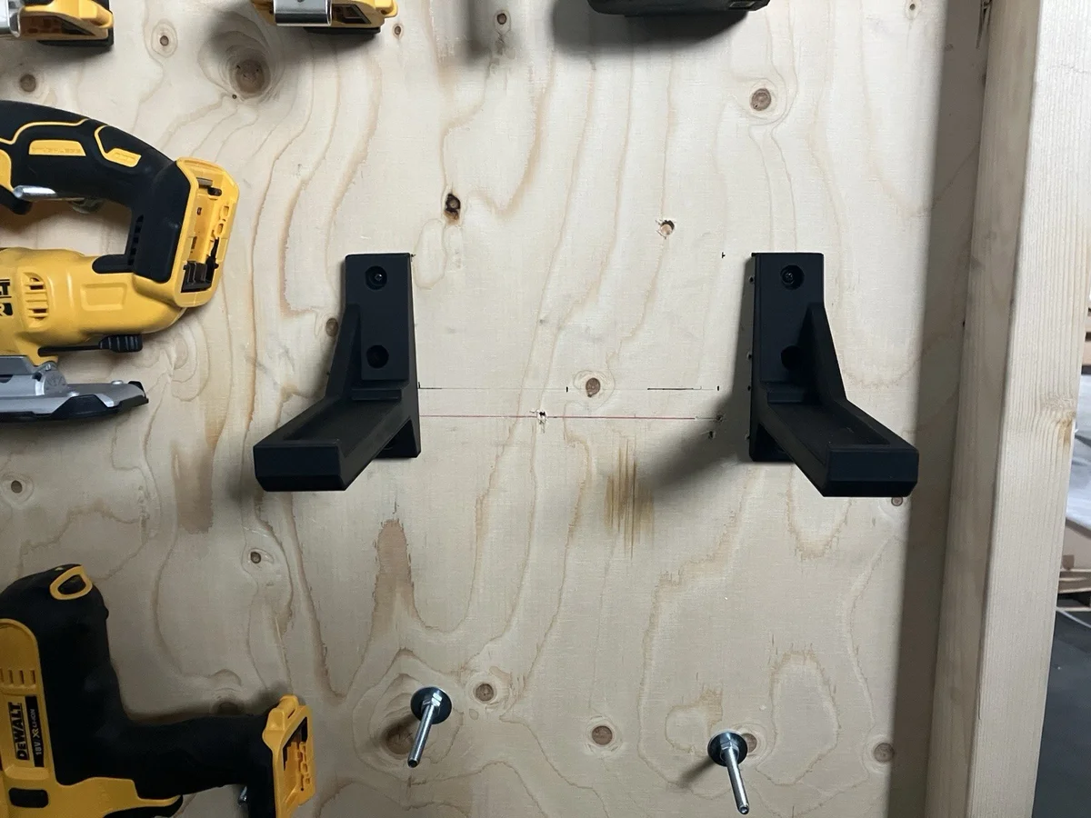 DeWalt DCS391N 18V Circular Saw Wall Mount Holder PLA Black Bracket photo 2