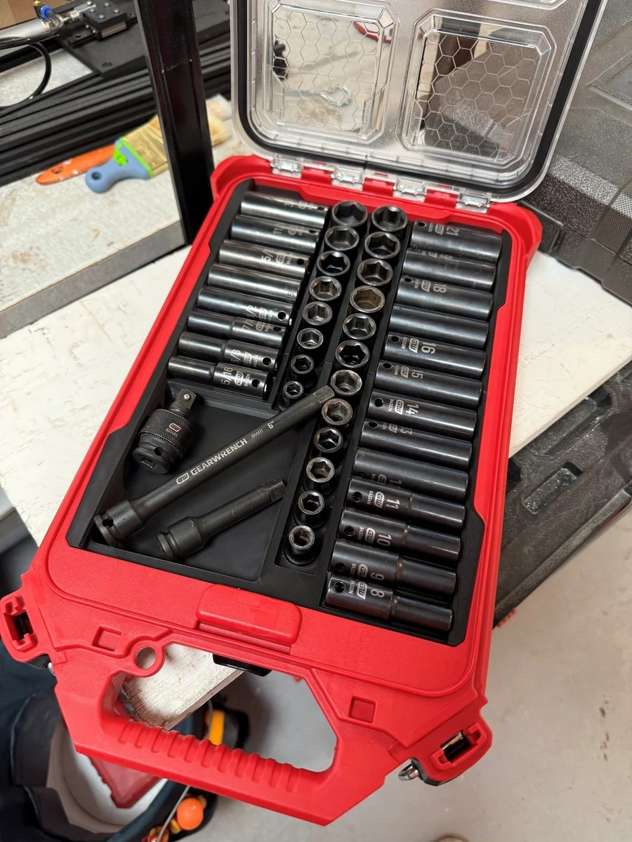Milwaukee Packout Insert Liner for GearWrench 3/8" 44-Piece Impact Socket Set photo 1