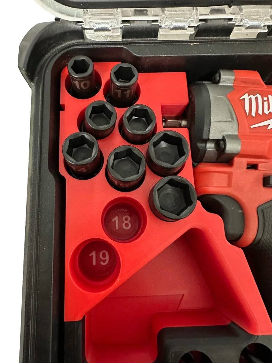 Milwaukee Packout Insert Liner for M12 FUEL FCIWF38G3 3/8" Impact Wrench Sockets photo 2