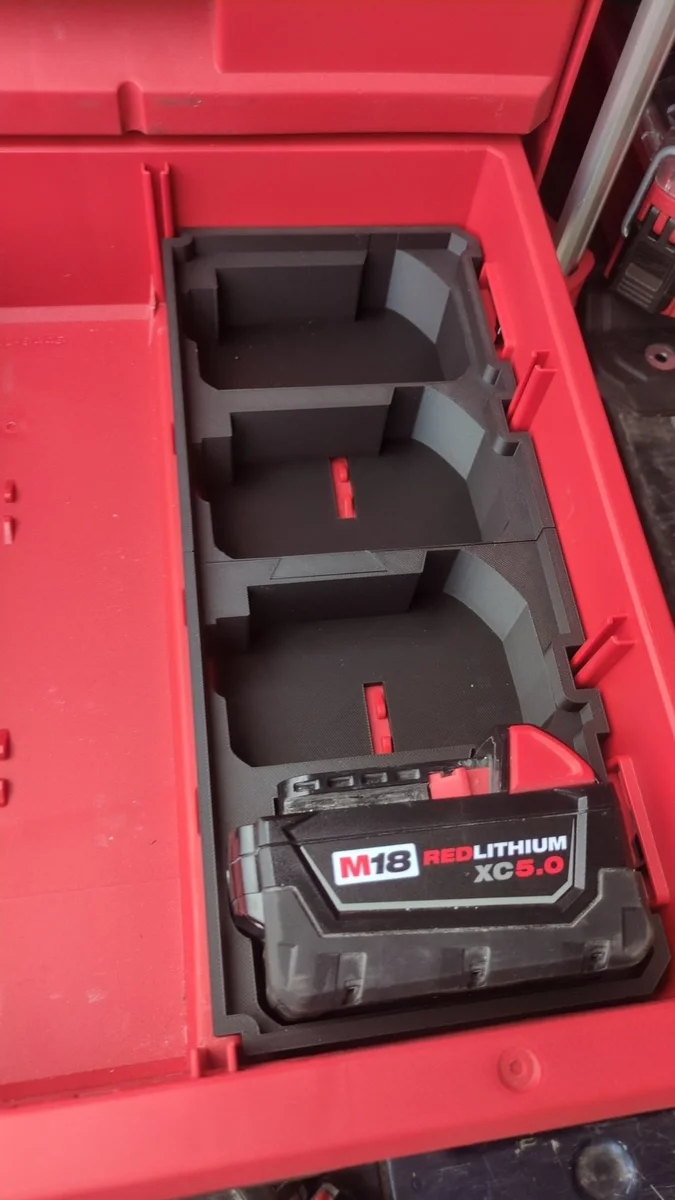 Milwaukee Packout Insert Liner for M18 XC Batteries photo 2