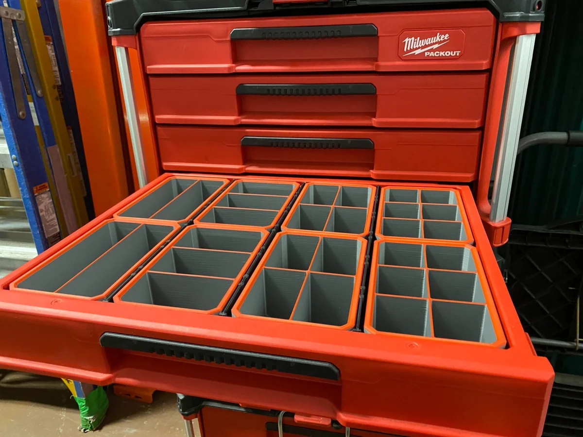 Milwaukee Packout Insert Liner for 4-Drawer Tool Box - Removable Bin Priced /bin photo 1