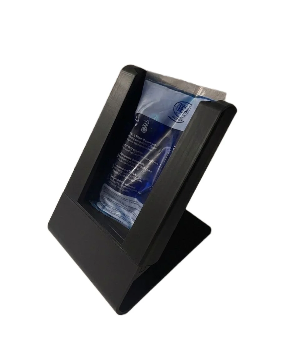 Tabletop Wine Cooler for Wine Bottle with Ice Pack Slot Angled Chiller Stand photo 2