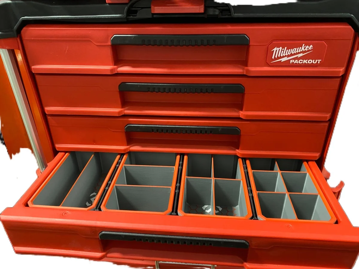 Milwaukee Packout Insert Liner for 4-Drawer Tool Box - Removable Bin Priced /bin photo 2