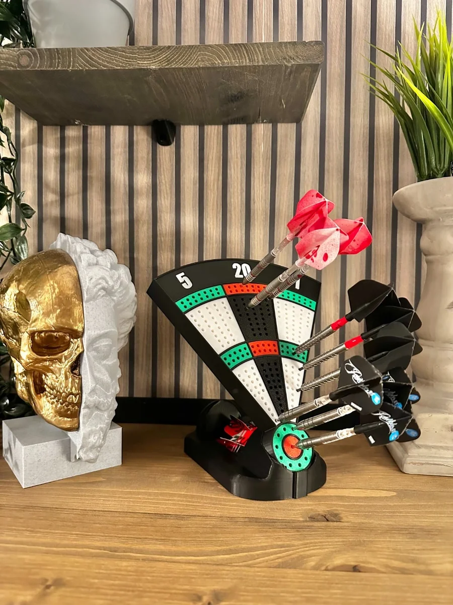 Dart Holder Display Stand for Darts - Dartboard Style, Flight & Tip Storage photo 1