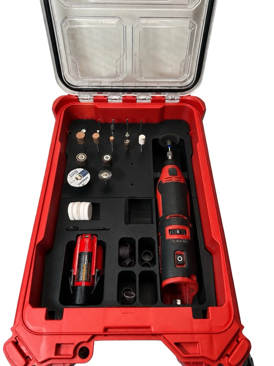Milwaukee Packout Insert Liner for M12 BLROT Brushless Rotary Tool Organiser