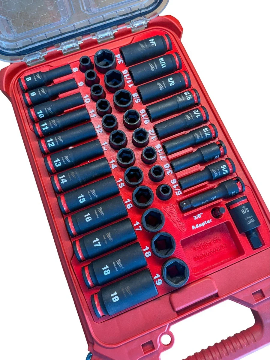 Milwaukee Packout Insert Liner for 43pc 3/8" Impact Socket Set 49-66-7009 photo 2