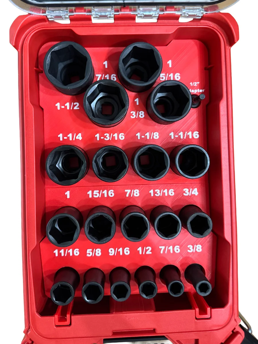 Milwaukee Packout Insert Liner for 19pc 1/2" SAE Deep Impact Socket Set Organise photo 1