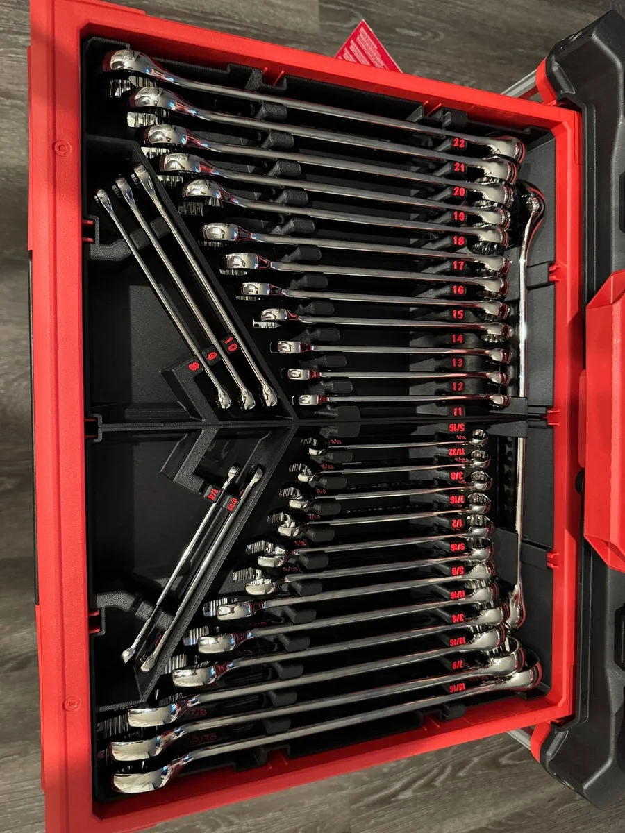 30-Piece Wrench Set Liner Organiser for Milwaukee Packout Drawer photo 1