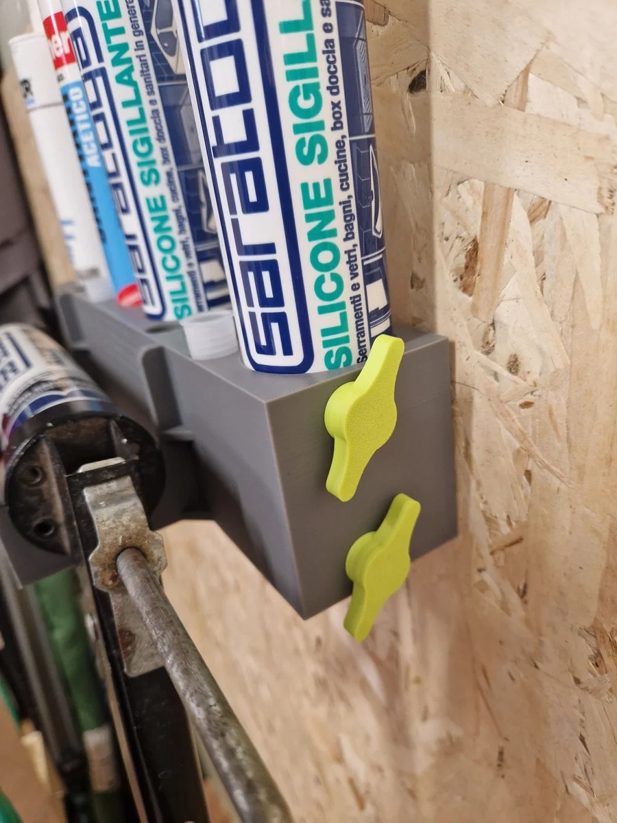 Caulking Gun & Sealant Cartridge Storage Rack for Workshop Wall photo 7