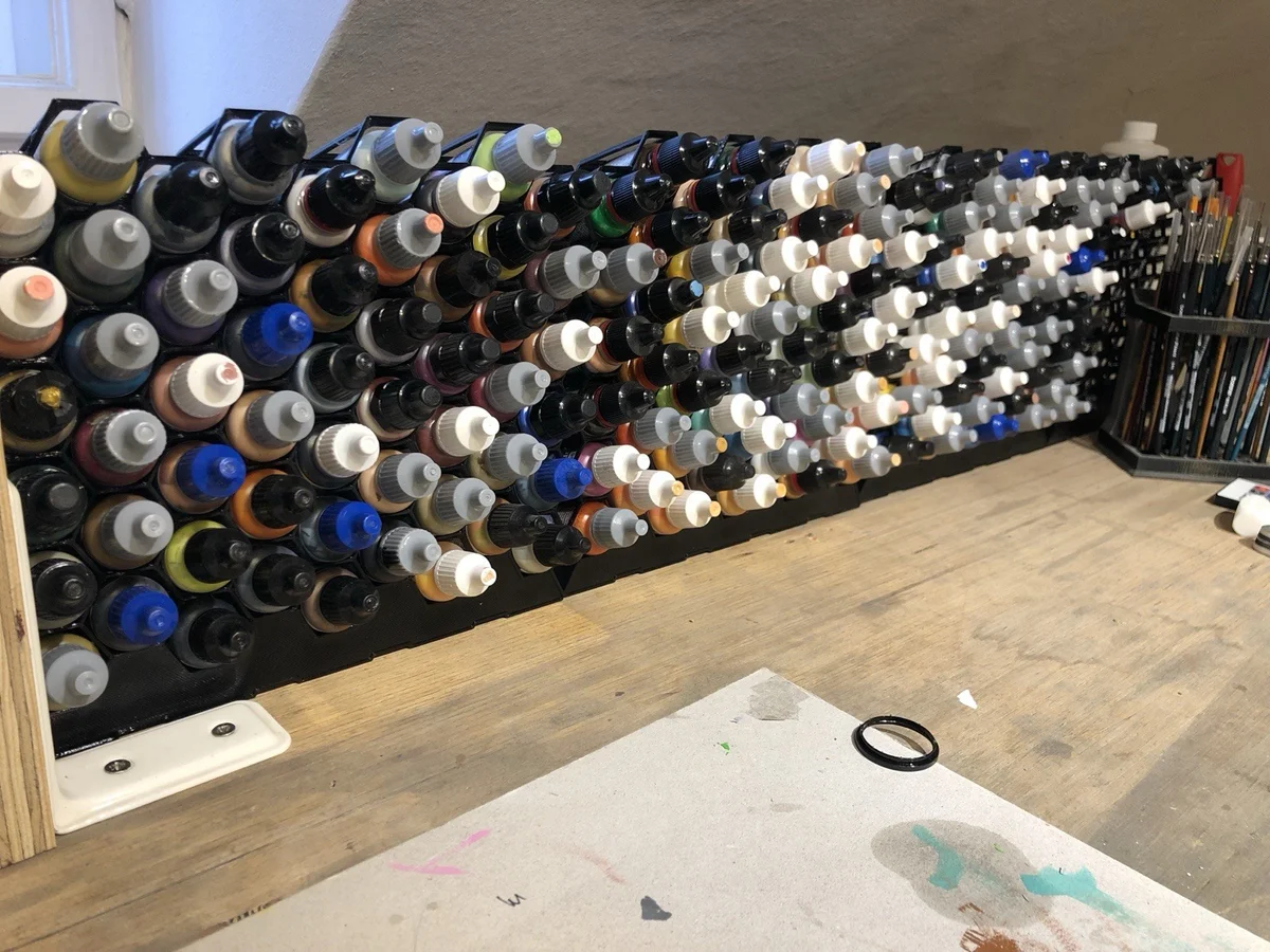 Paint Bottle Rack Stand for 54x 17ml Vallejo &amp; Similar Paint Bottles photo 4