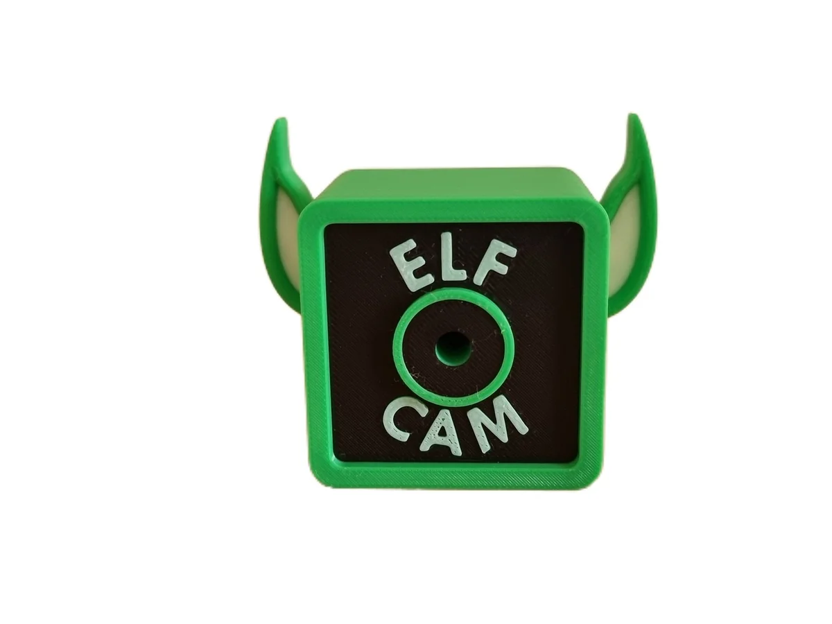 Christmas Elf Cam Decoration for Shelf or Mantelpiece with Elf Ears and Stand photo 6