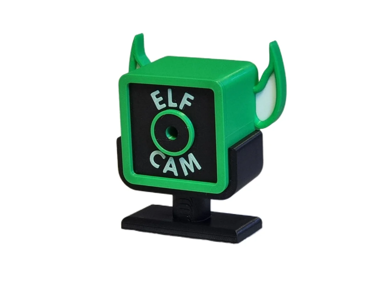 Christmas Elf Cam Decoration for Shelf or Mantelpiece with Elf Ears and Stand photo 12