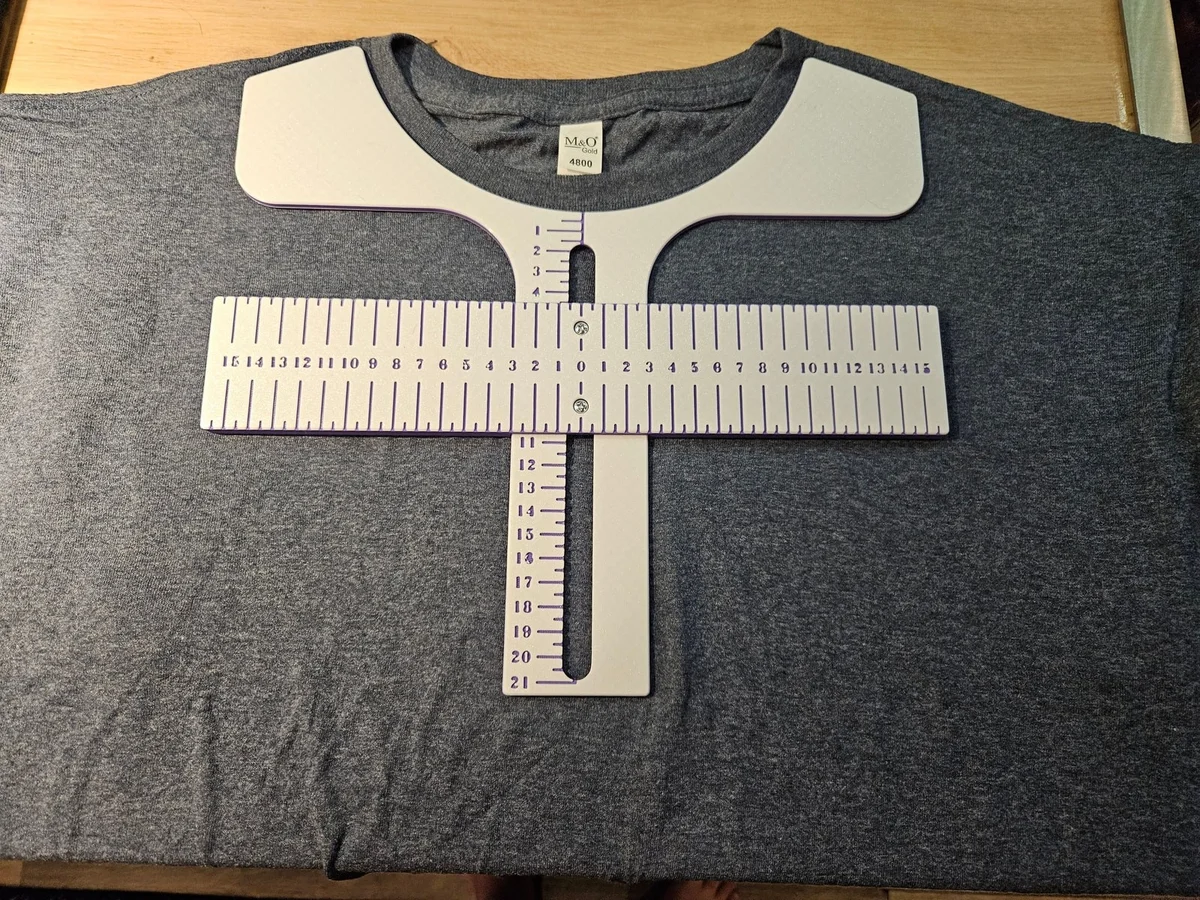 T-Shirt Sliding Ruler Guide for DTF and HTV Alignment photo 3