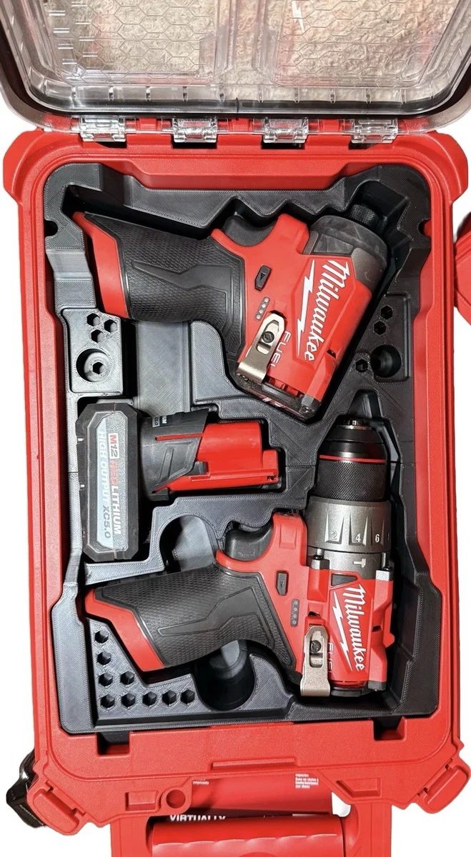 Milwaukee Packout Insert Liner for M12 FUEL Hammer Drill &amp; Impact Driver Combo photo 1