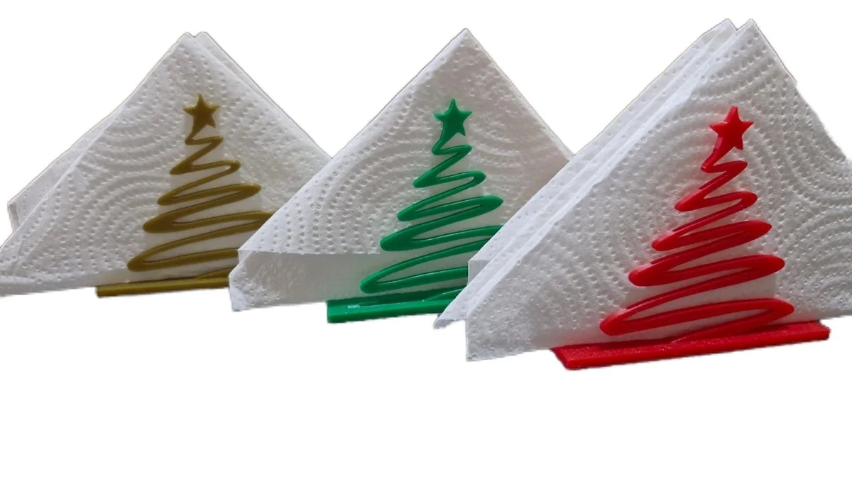 Christmas Tree Napkin Holder for Festive Table Decor photo 6