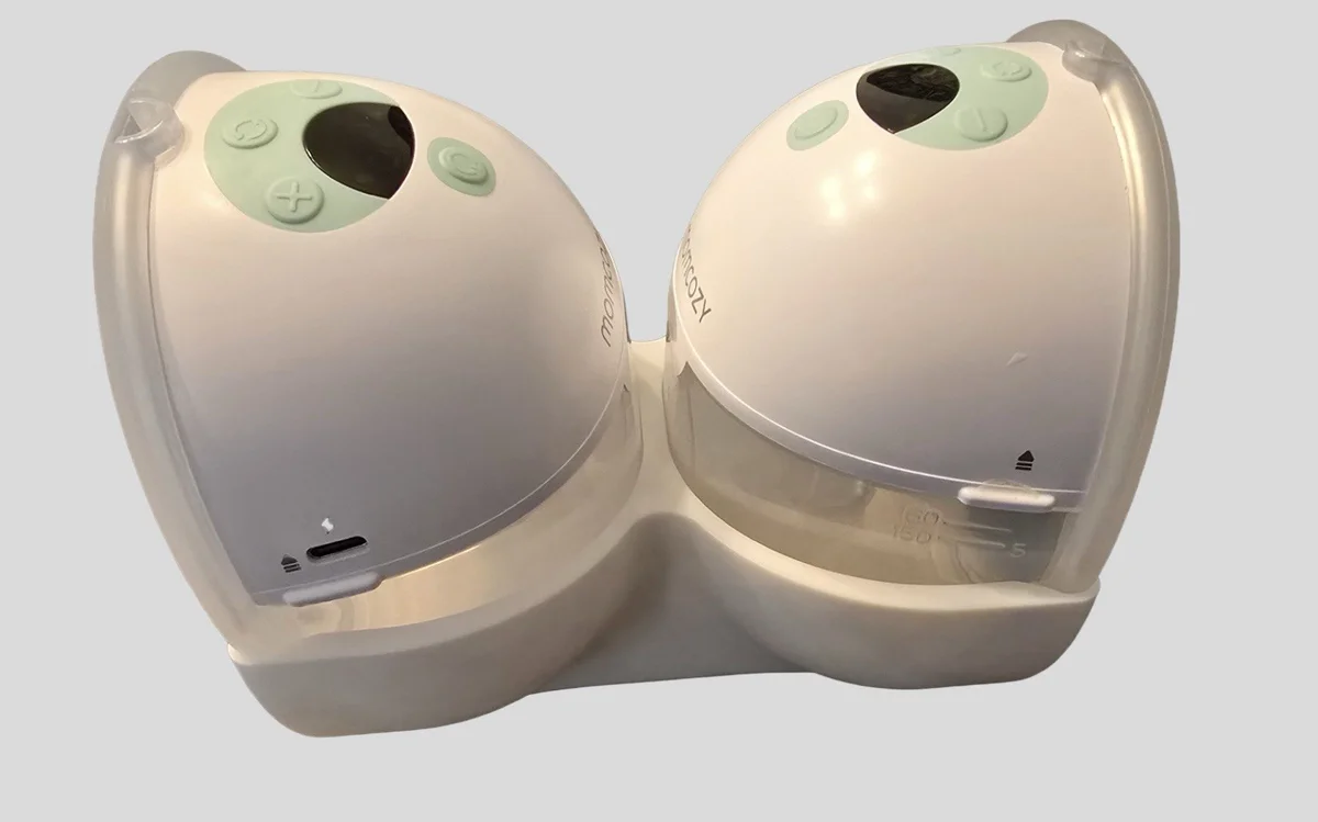Dual Breast Pump Holder for Momcozy M5, Lansinoh Discreet Duo, Eufy S1 Pro etc. photo 1