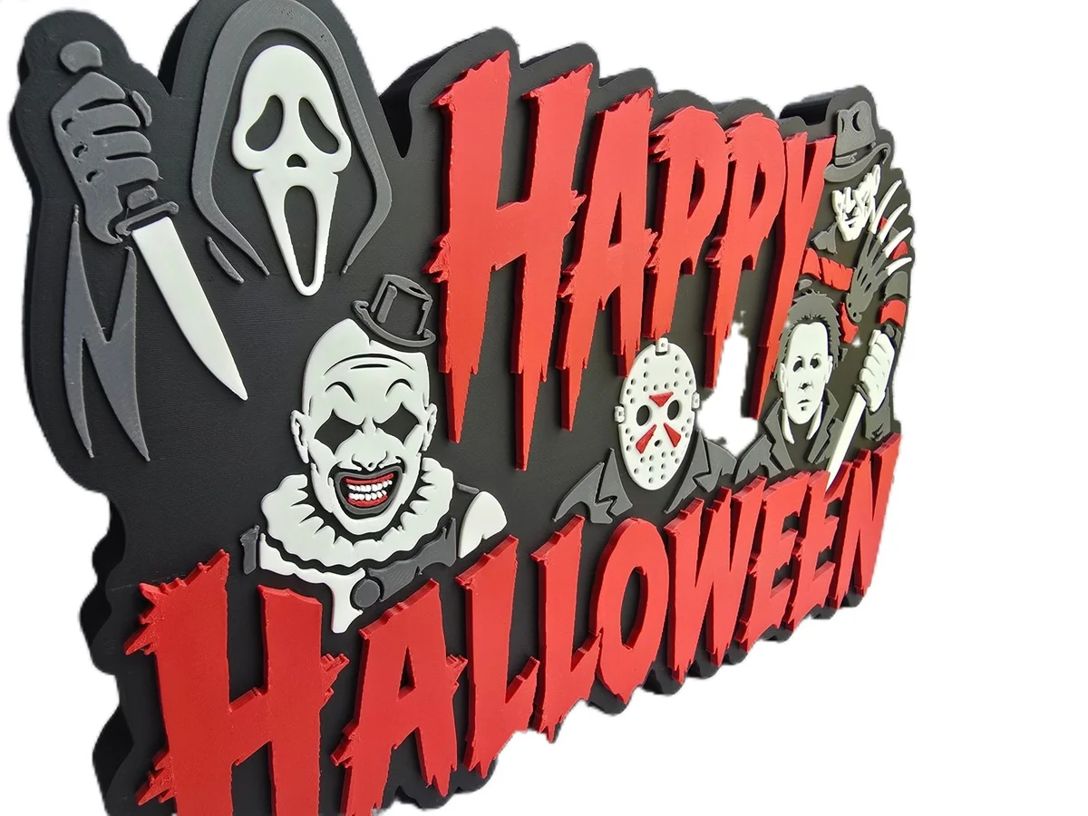 Horror Movie Halloween Decorative Sign for Home Decor photo 2