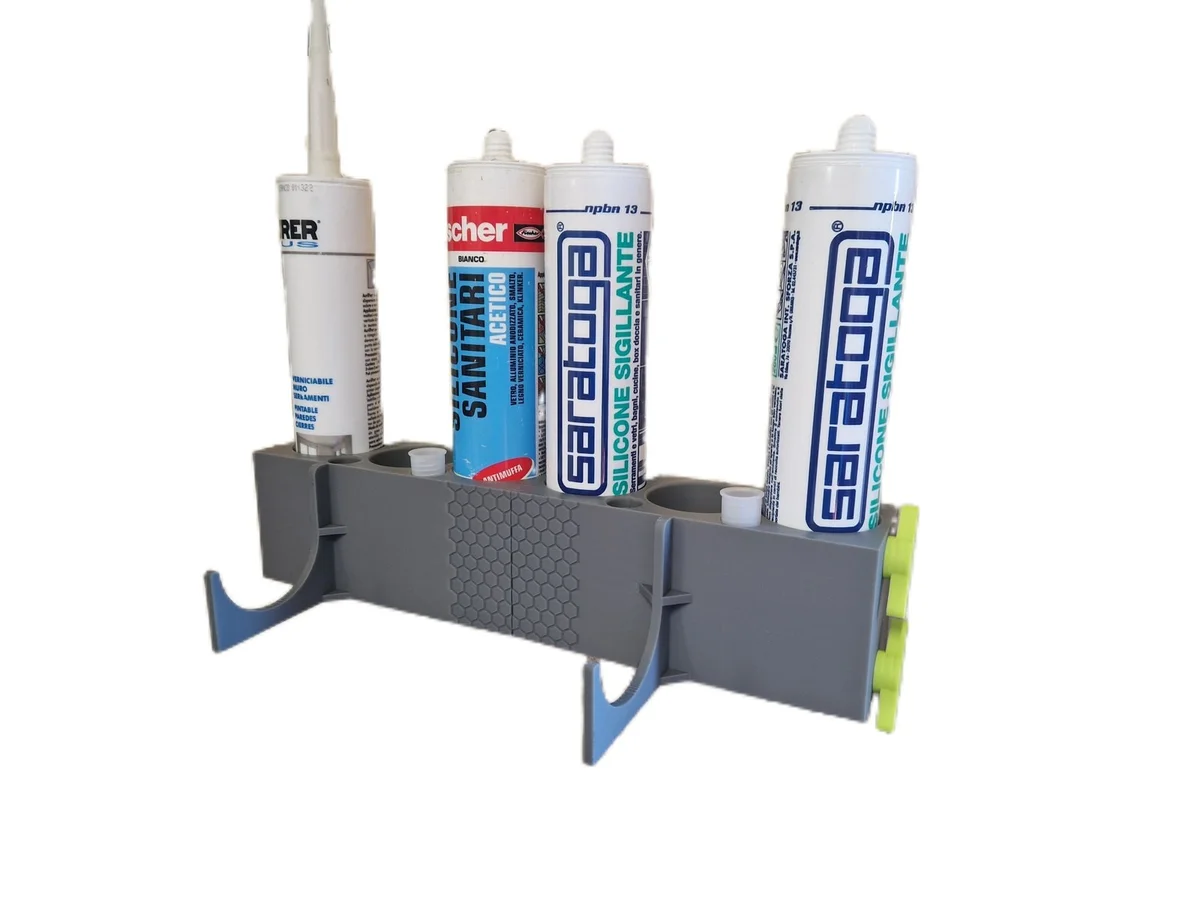Caulking Gun & Sealant Cartridge Storage Rack for Workshop Wall photo 4