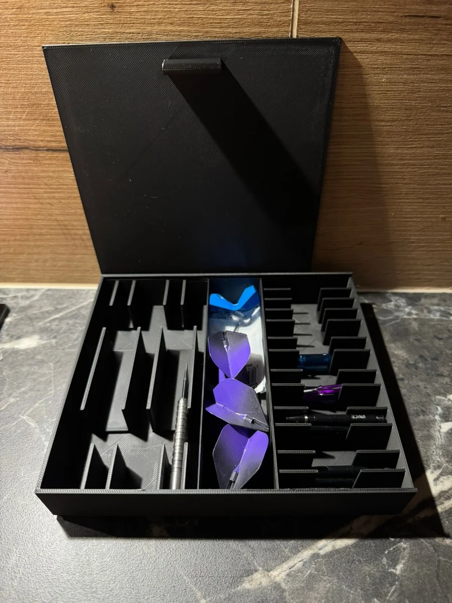 Dart Organiser Box for Barrels, Shafts, Flights and Dart Accessories with Lid photo 4