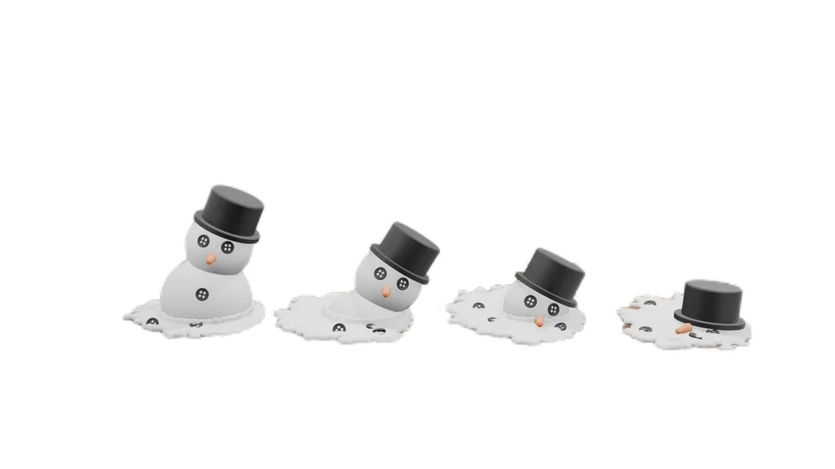 Melting Snowman Decoration for Christmas Table, Winter Display & Funny Gift photo 10