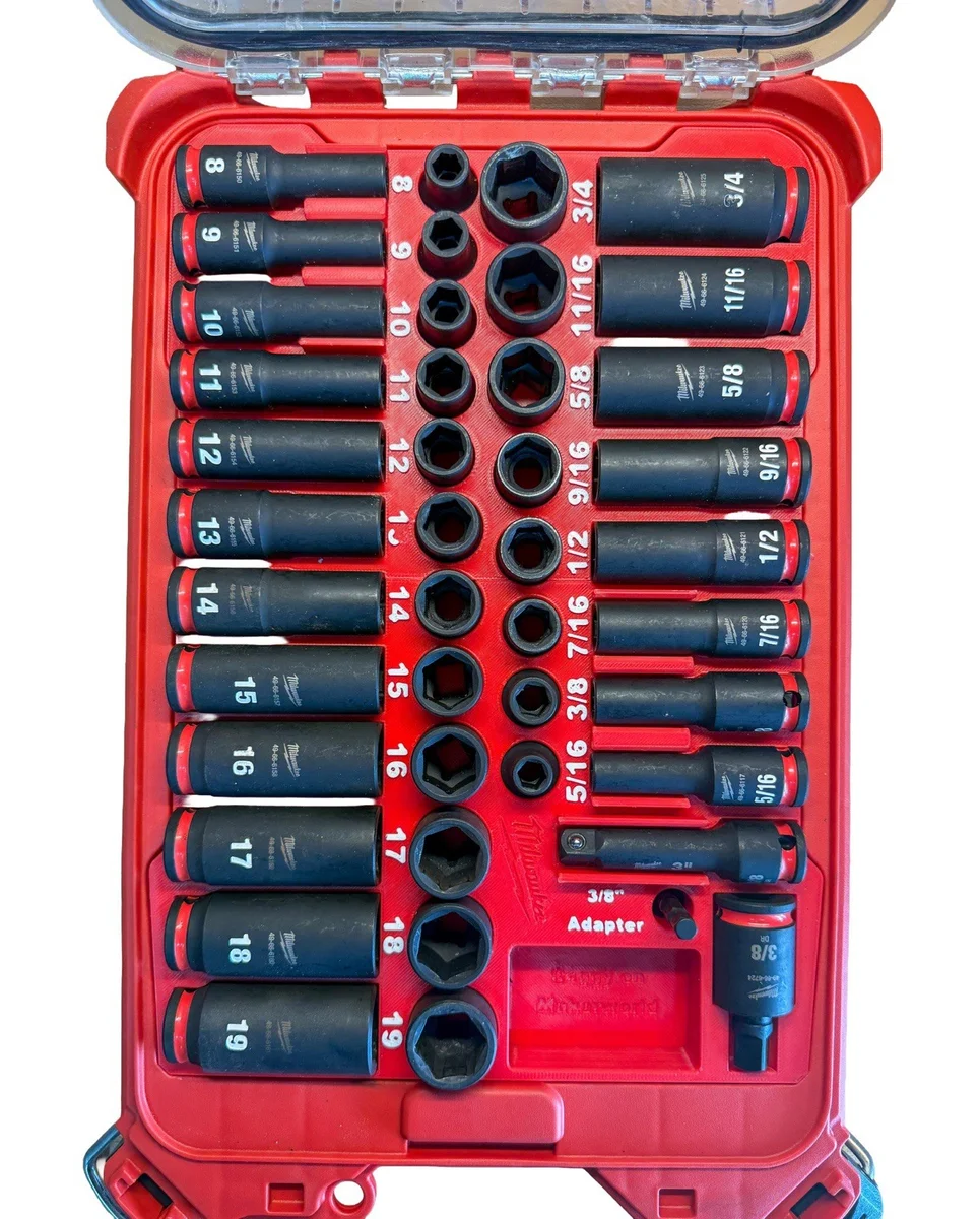 Milwaukee Packout Insert Liner for 43pc 3/8" Impact Socket Set 49-66-7009 photo 1