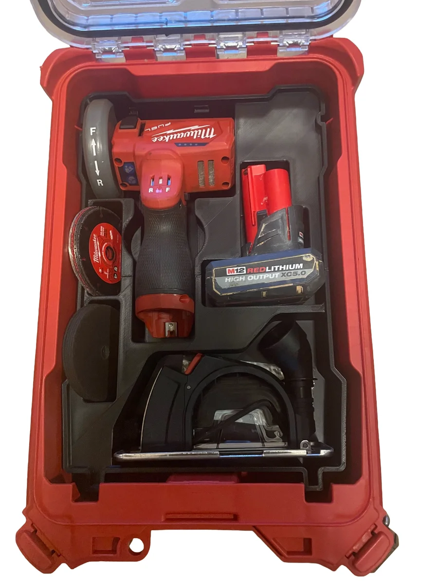 Milwaukee Packout Insert Liner for M12 FUEL FCOT Cut Off Tool Organiser Tray photo 2